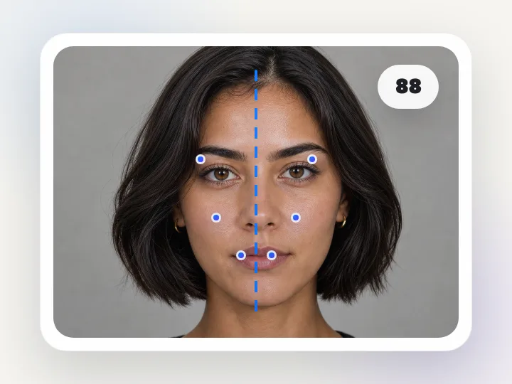 Ejemplo generado por Codex para test de simetría facial