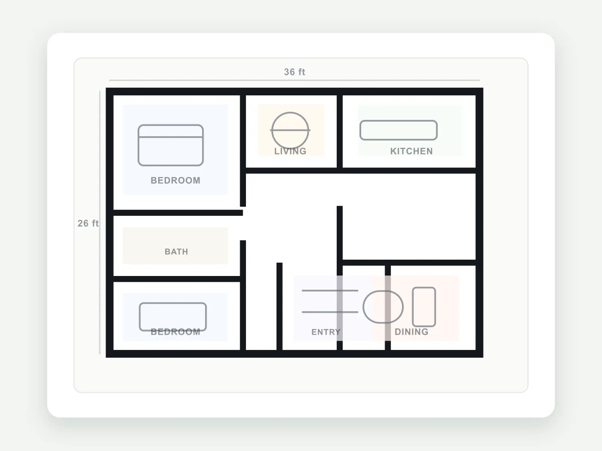 Floor plan AI floor plan creator house floor plans example | Hubvanta AI