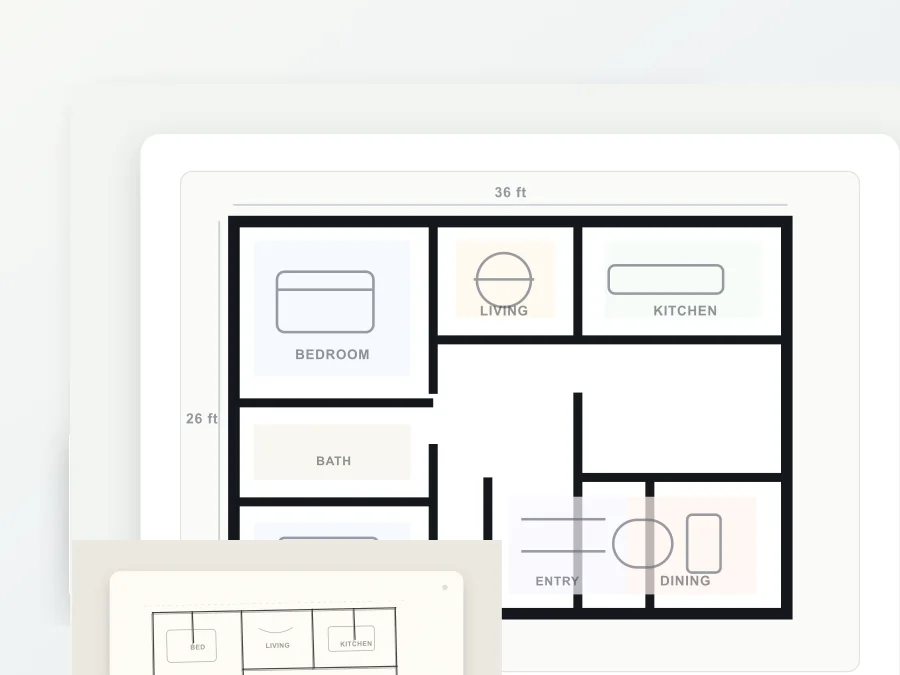 Floor plan AI floor plan creator house floor plans example | Hubvanta AI