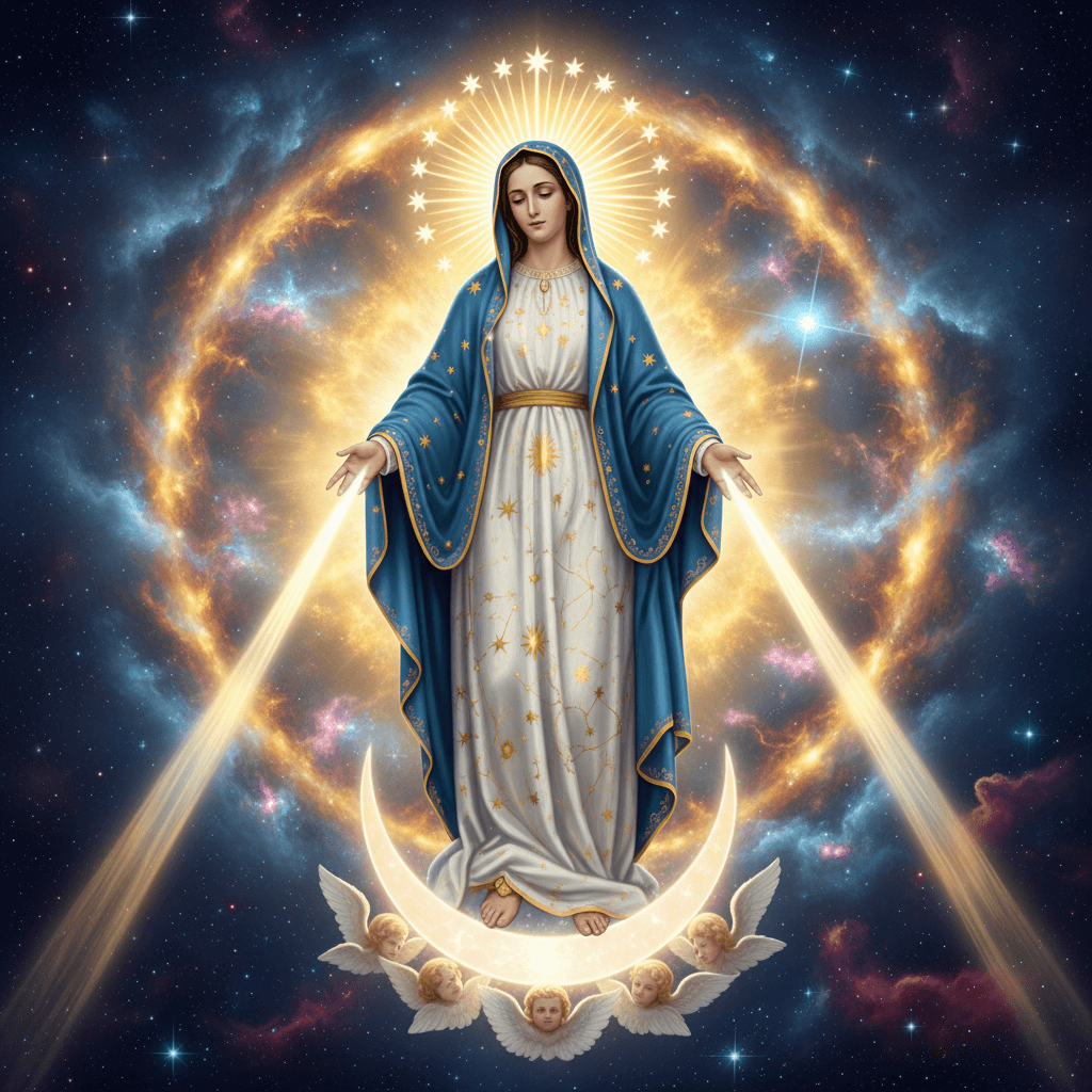 High-detail celestial illustration generated by HubVanta text to image for inspirational artwork